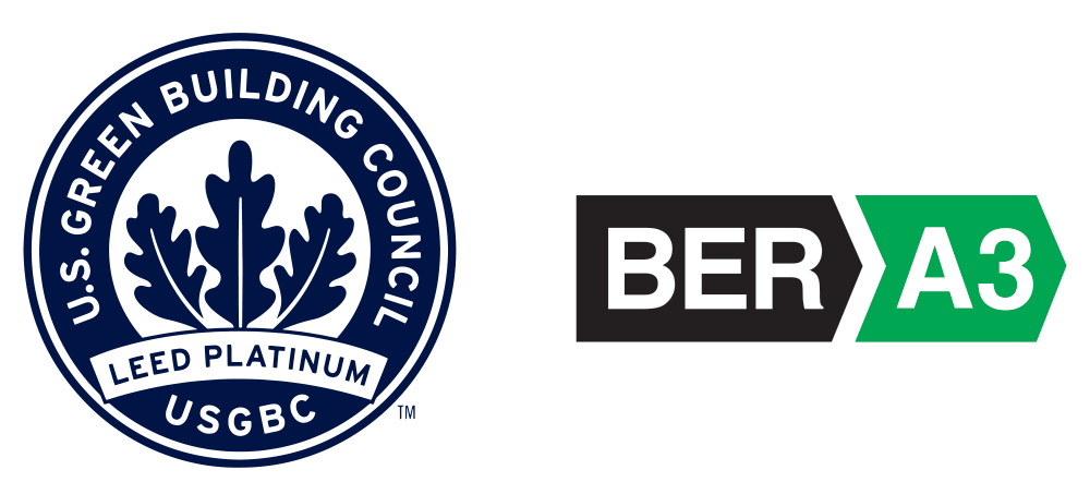 Leed Platinum and BER Logos